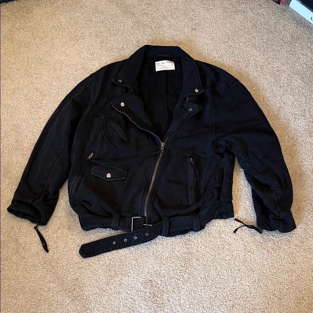 We The Free Rebel Knit Moto Jacket